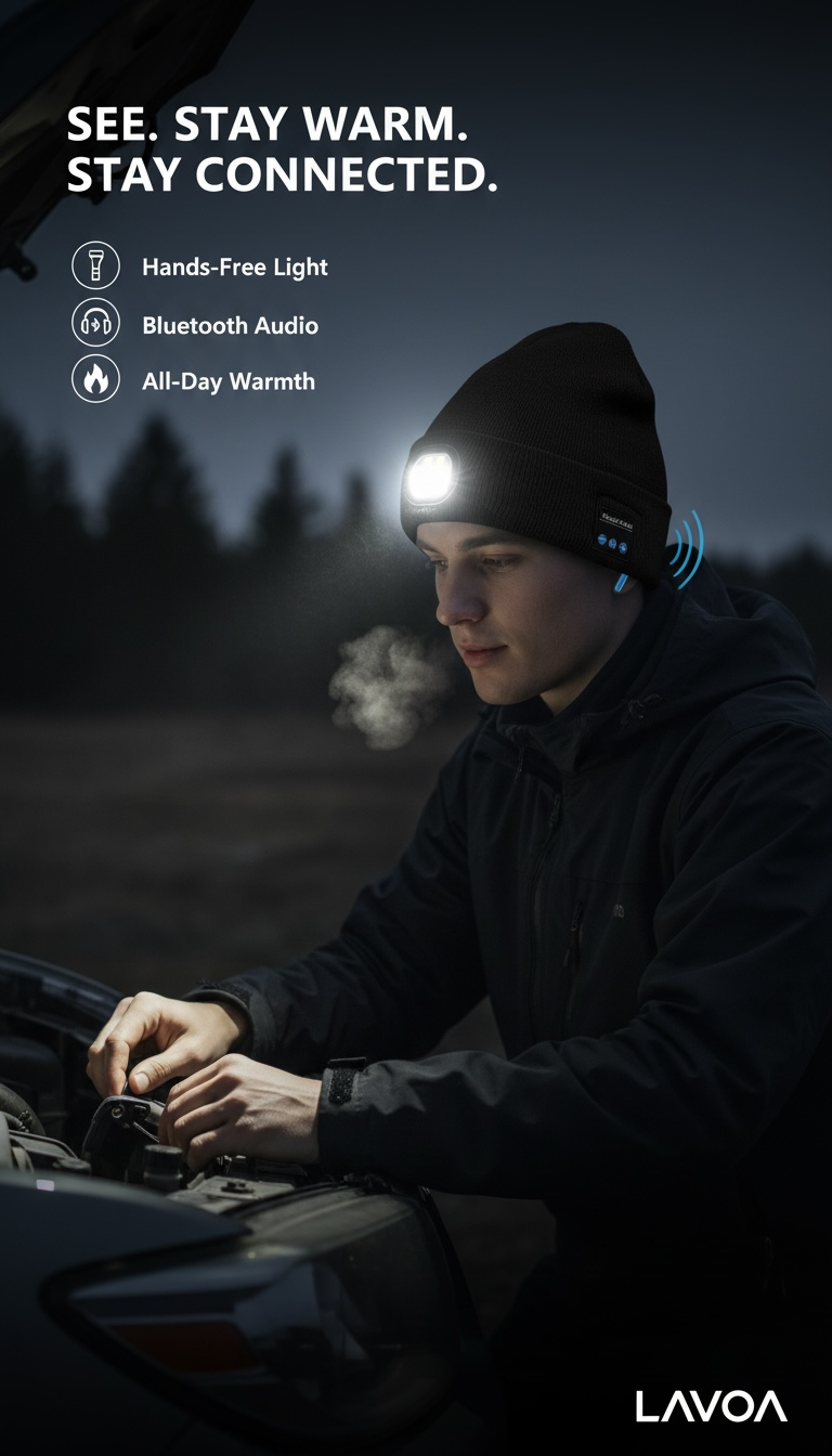 Lavoa™ Three In One Beanie